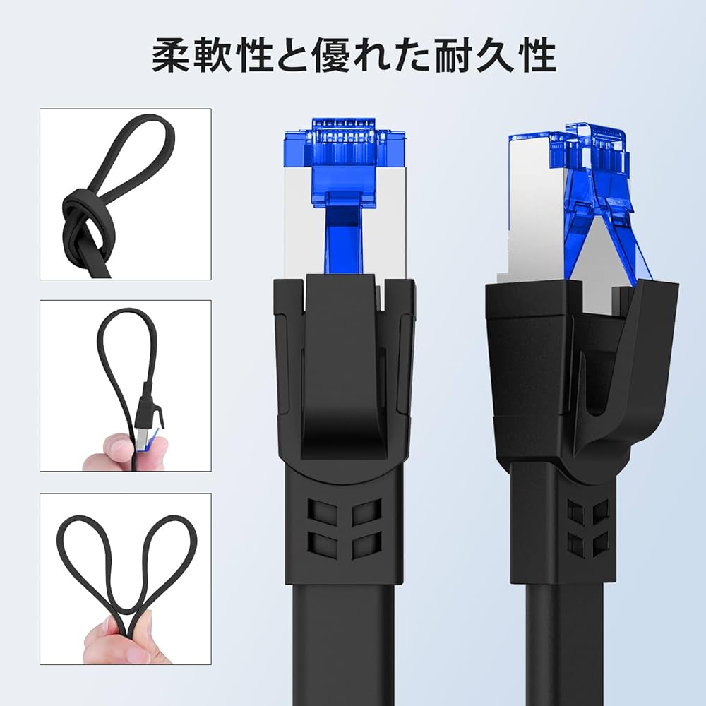 Lan フラット ケーブル Cat8 40Gbps 2000MHz 3m Amazon.co.jp: サンワサプライ CAT8 LANケーブル (3m) 40Gbps